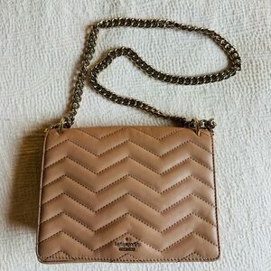 Kate Spade Beige Chevron Crossbody Bag